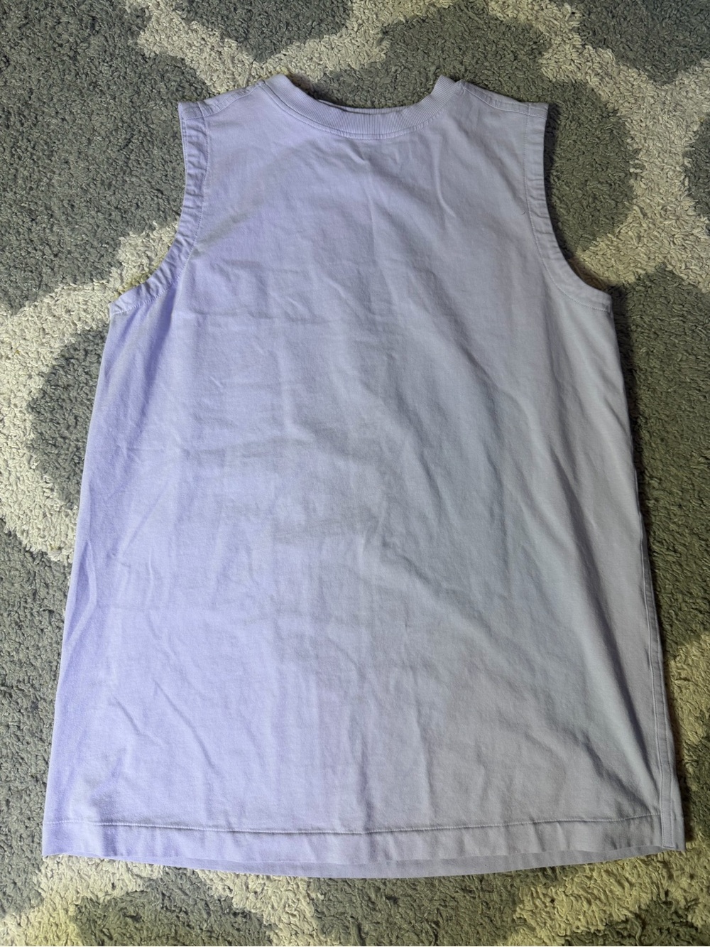 Lululemon All Yours Organic Cotton Tank Lavender Frost Size Small